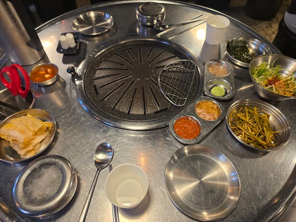 Full spread of basic side dishes