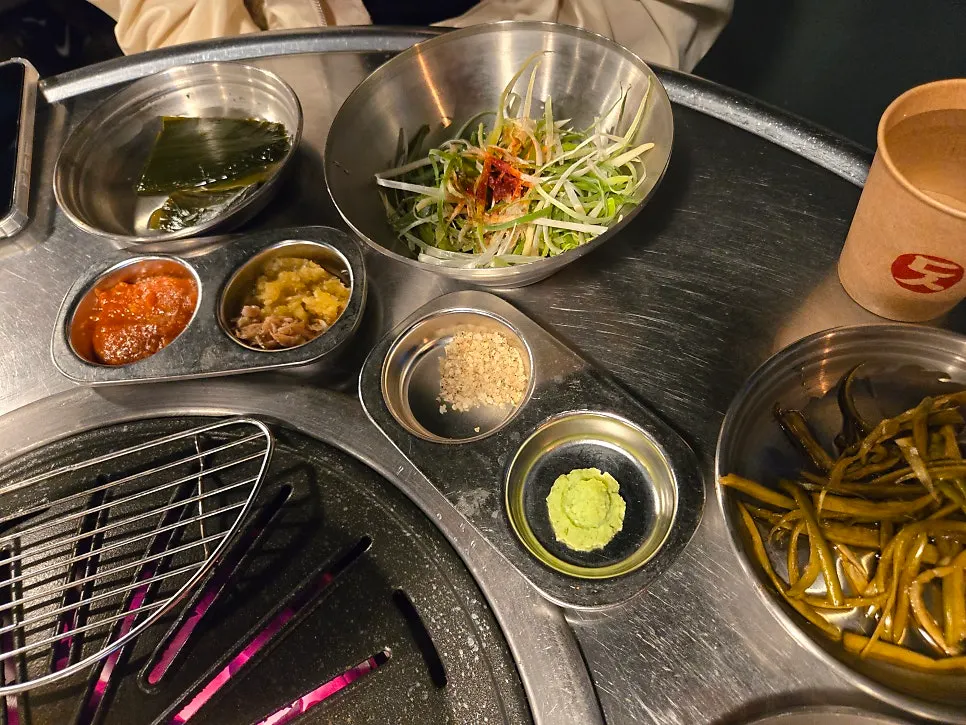 Grillable baek kimchi and garlic scape side dishes