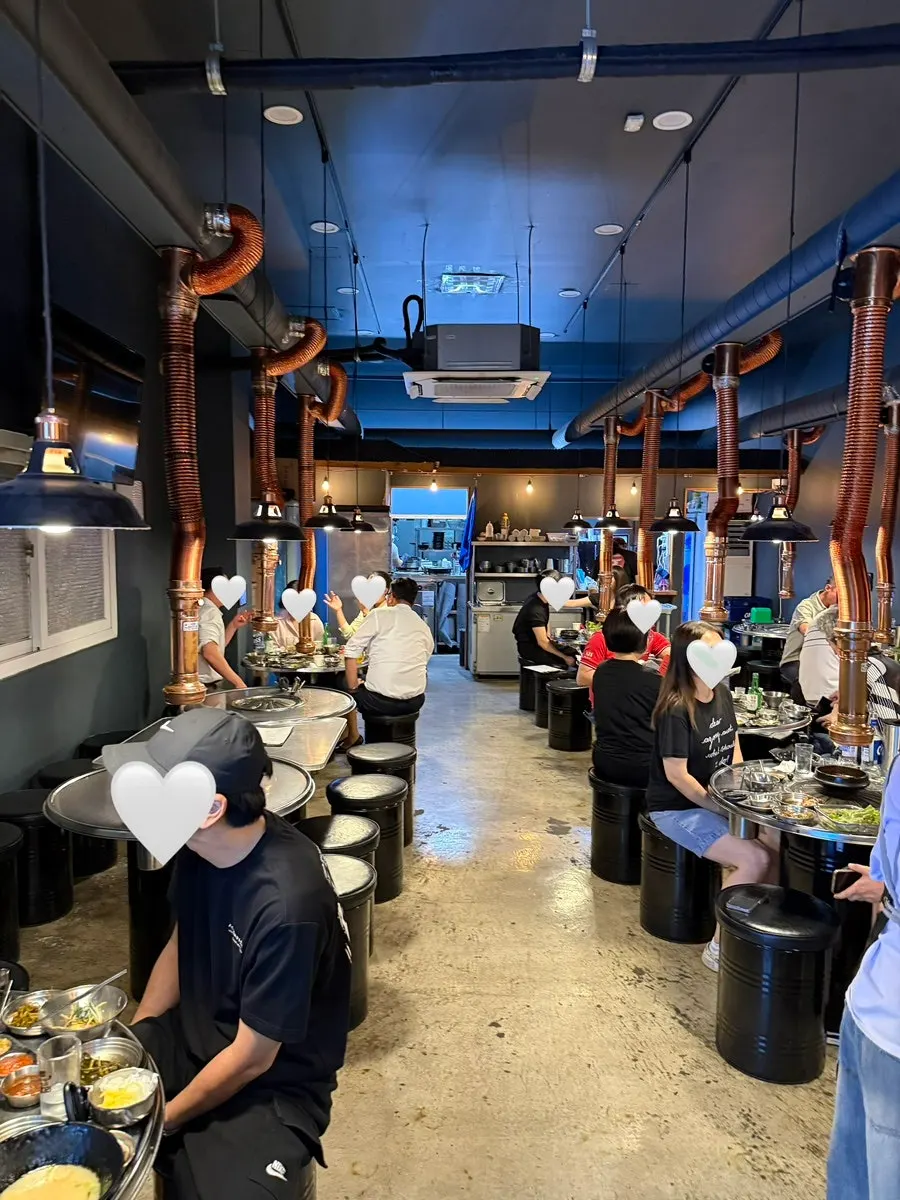 Showcase of pork aging on display