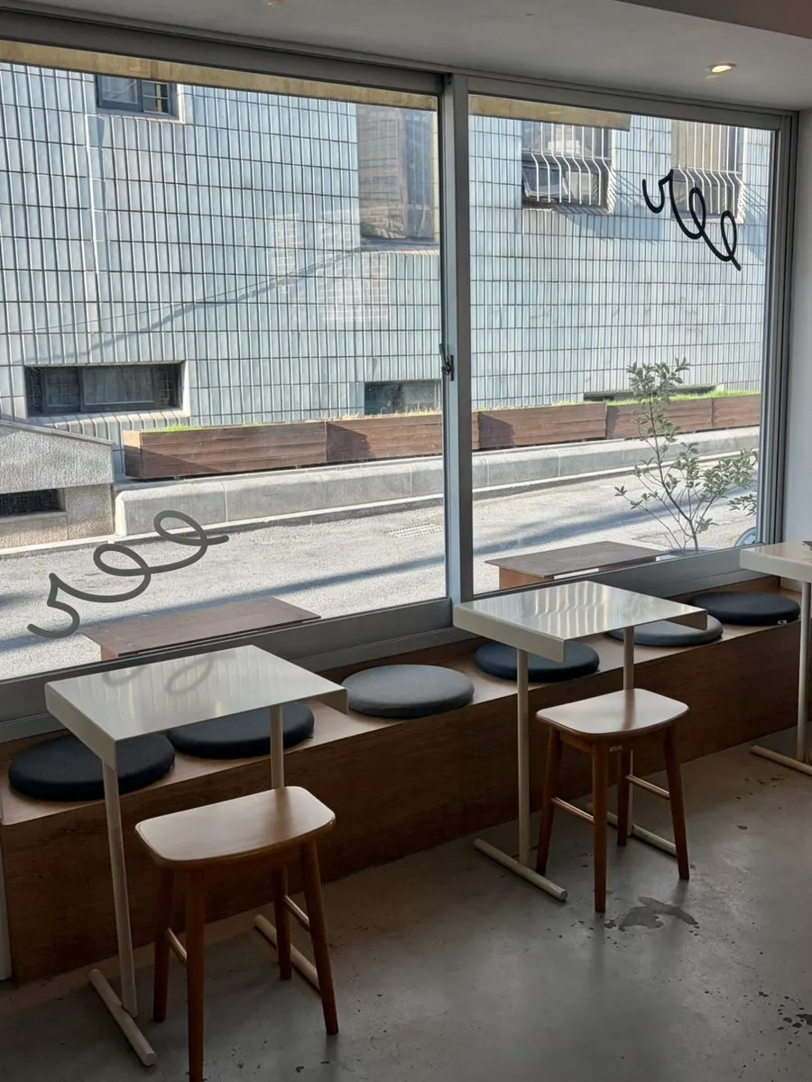 Table area inside Ieo Coffee Roasters