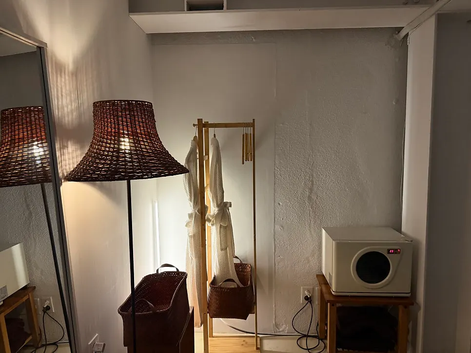 Private treatment room with soft lighting
