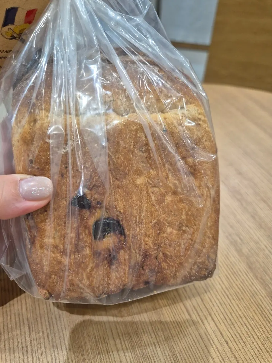 The ordered cranberry rye milk bread