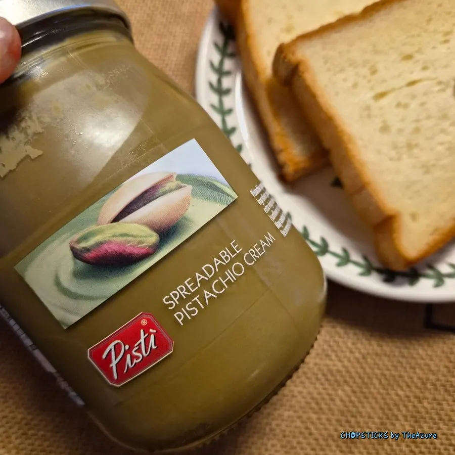 Golden Beurre milk bread lightly toasted in a frying pan