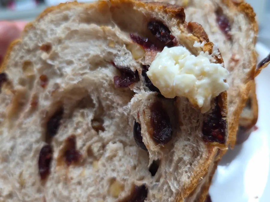 Milk bread spread with fig cream cheese