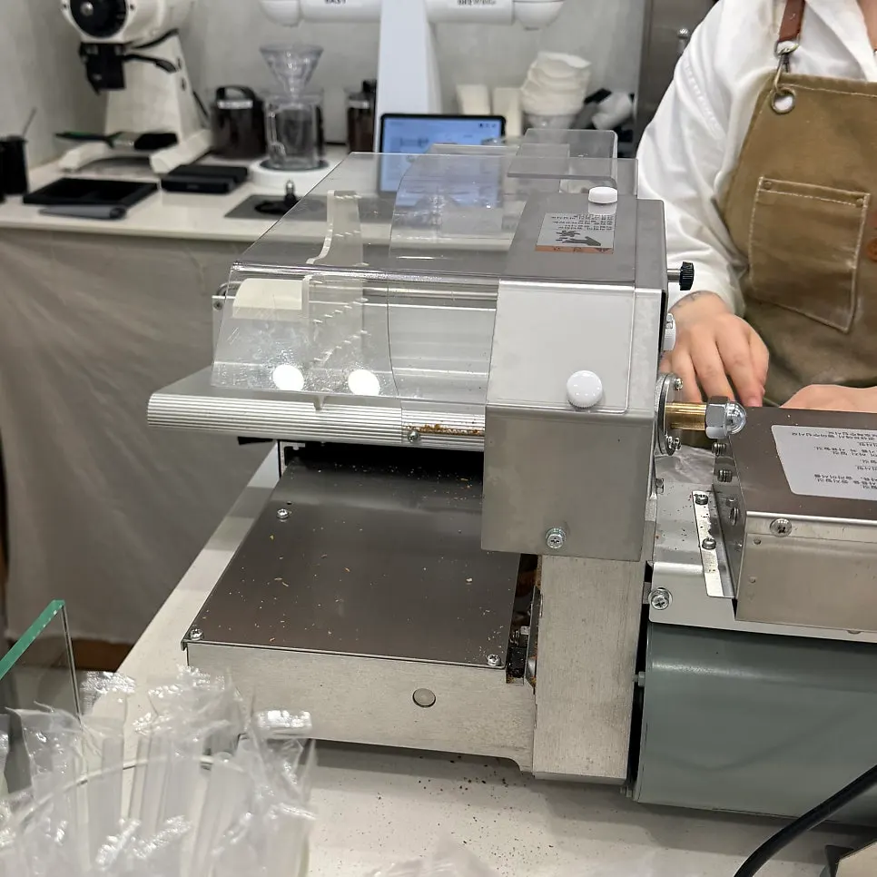Slicing machine used to cut bread to order