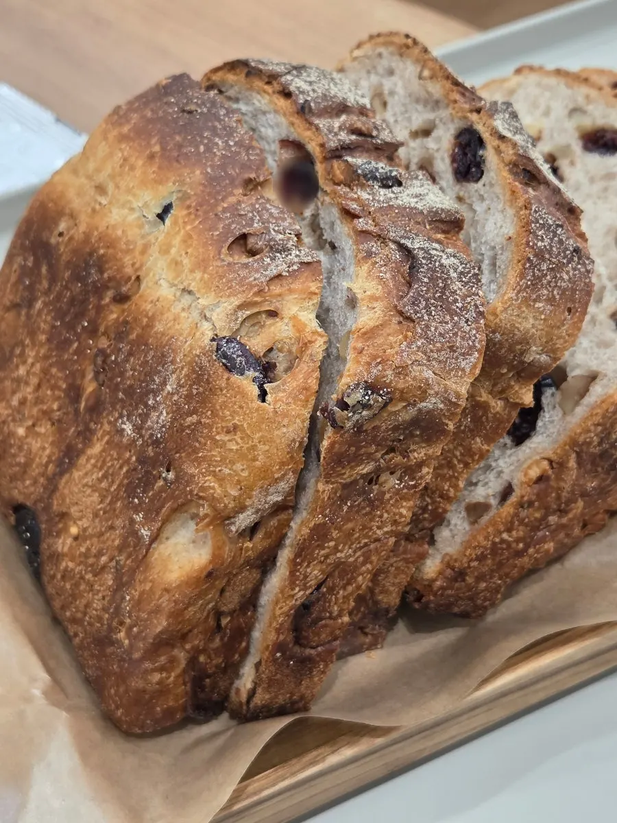 Fig cream cheese served alongside the milk bread