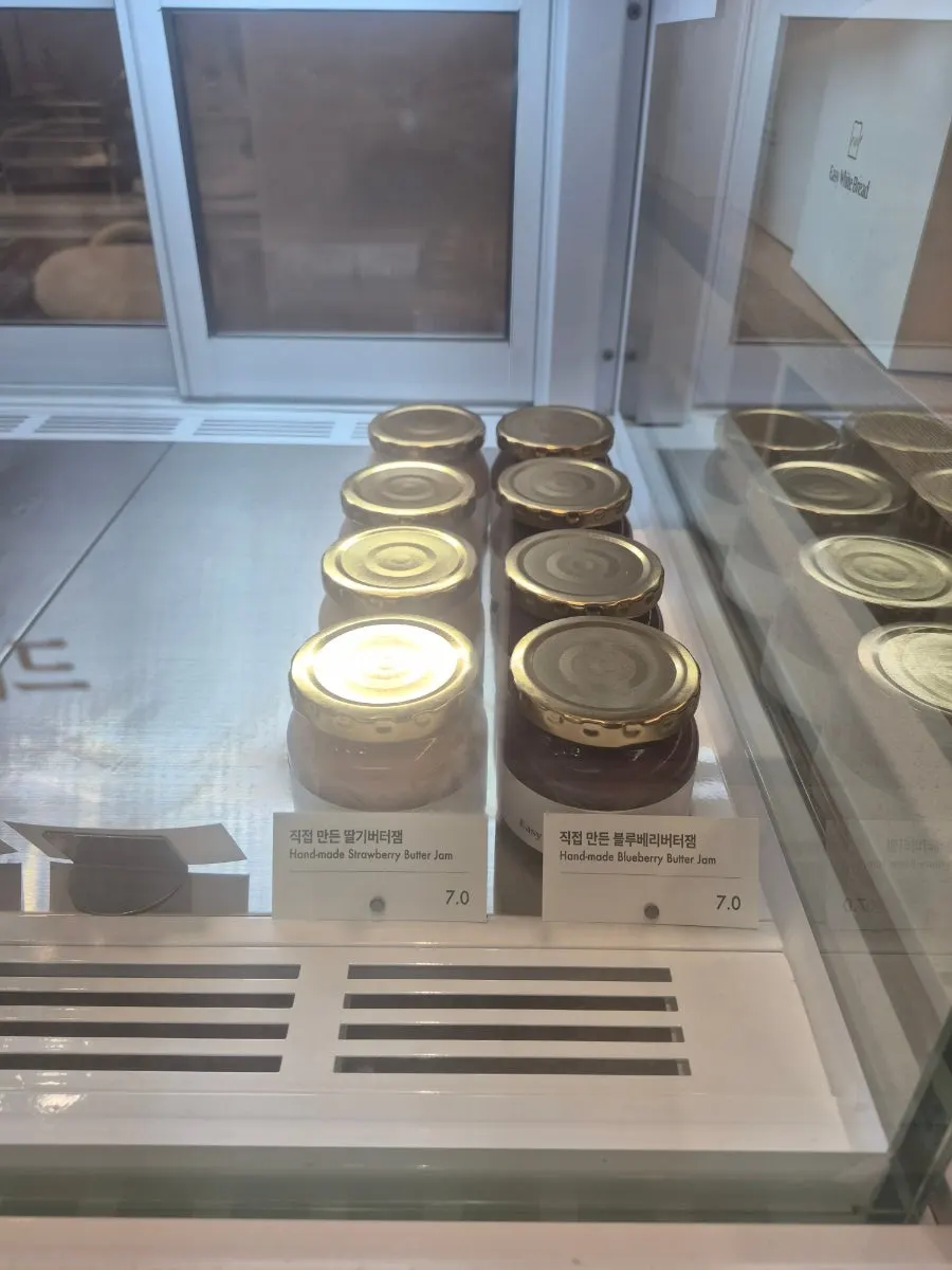Golden Beurre milk bread on the display shelf