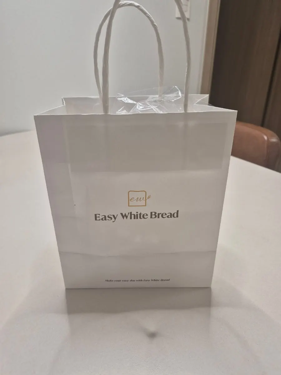 Takeout bag of milk bread from Easy White Bread