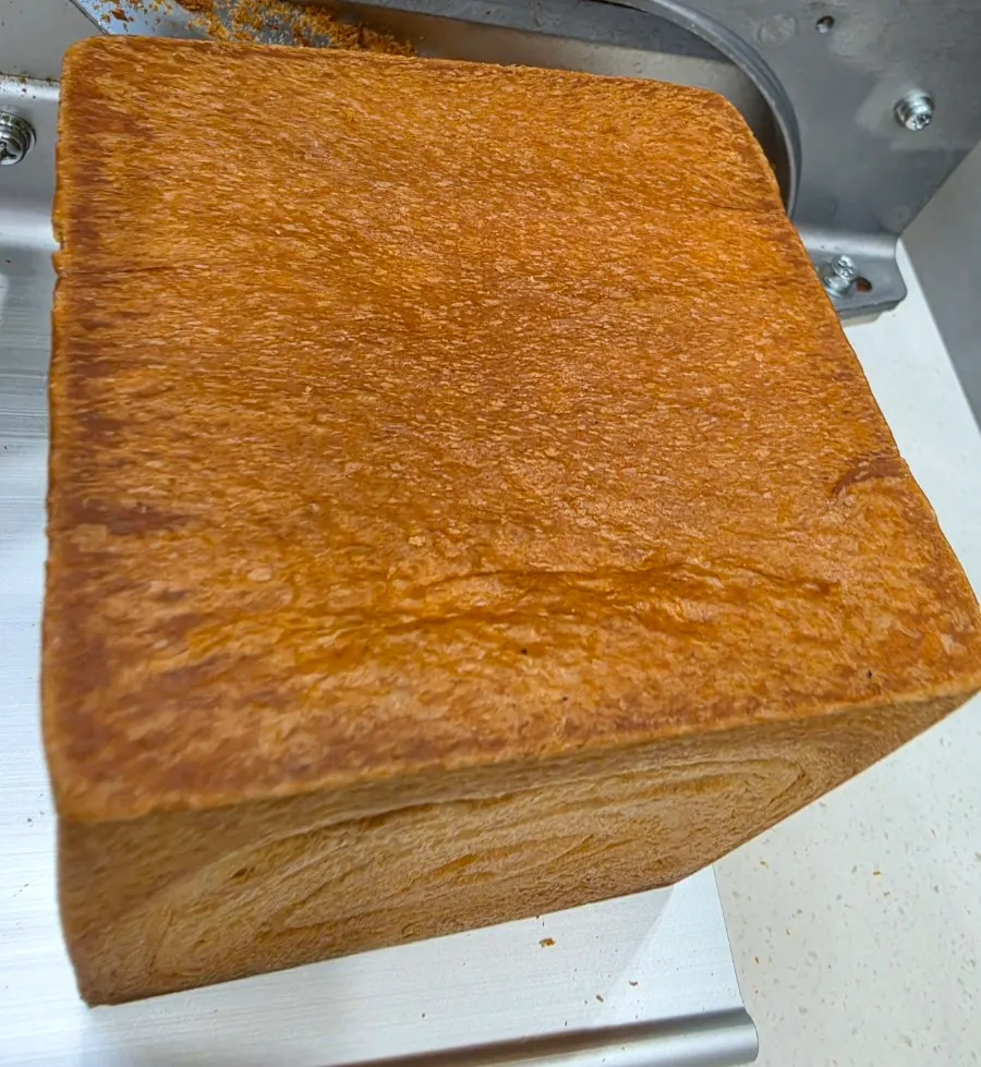 Golden Beurre milk bread sliced to 2.0cm thickness