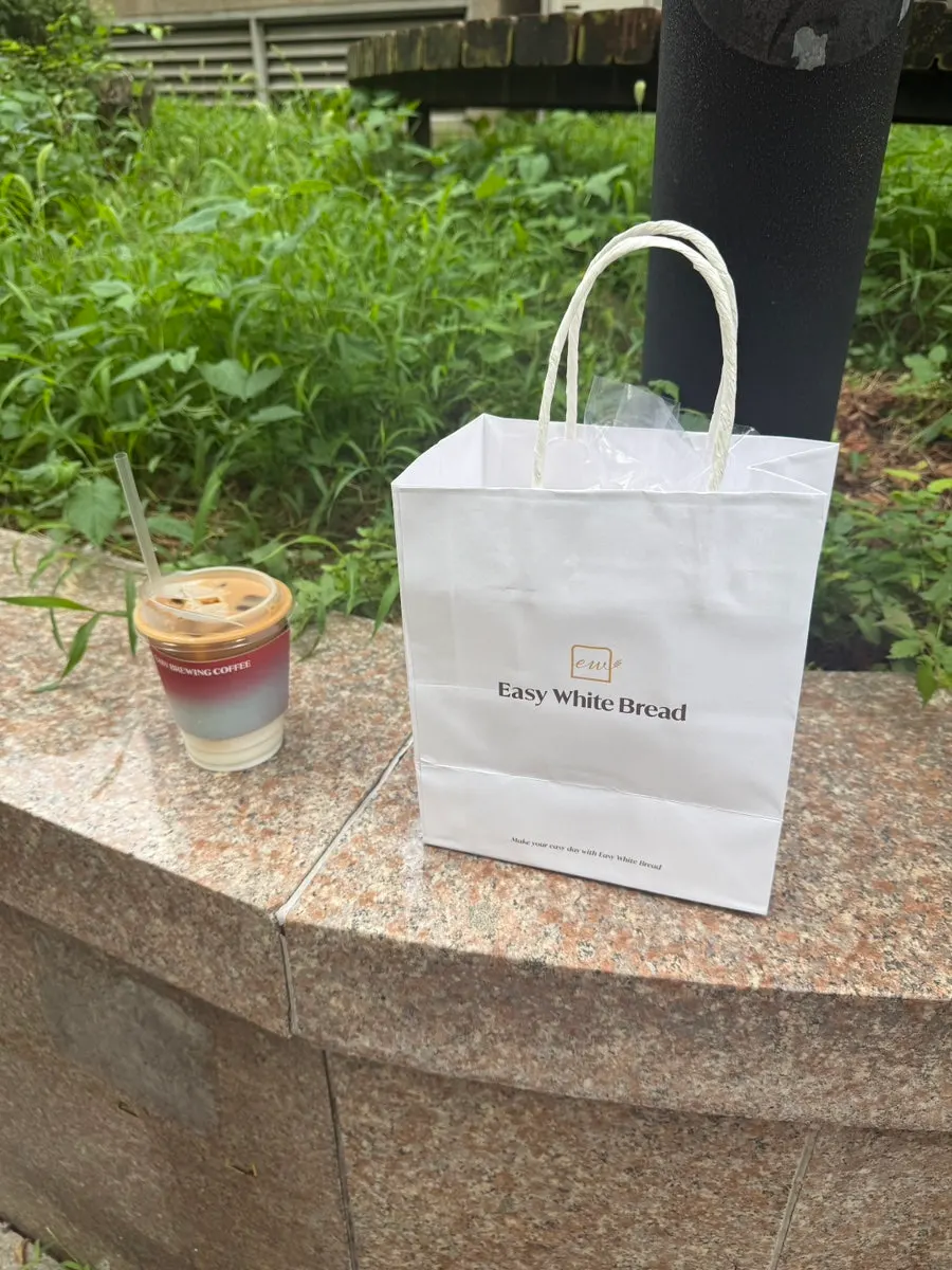 Milk bread packed in a takeout bag