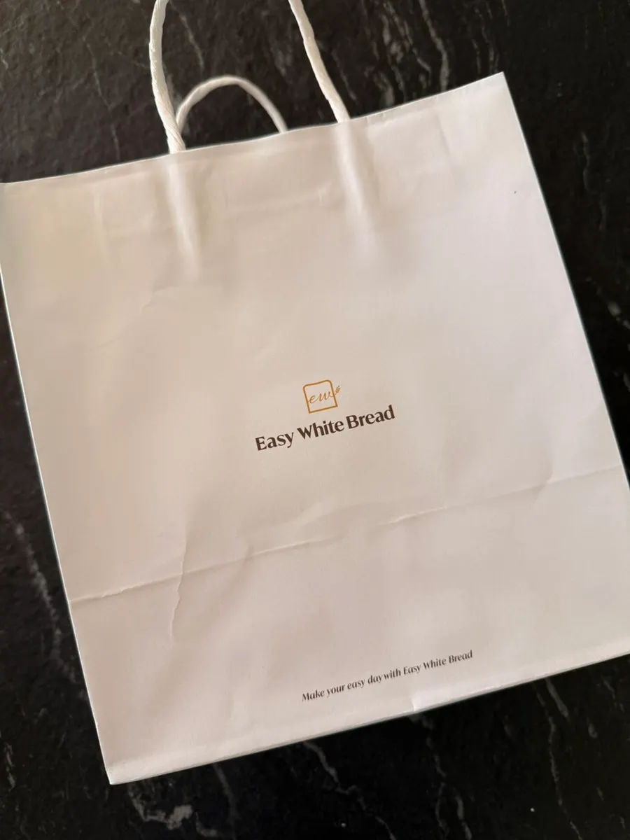Takeout bag of Easy White Bread