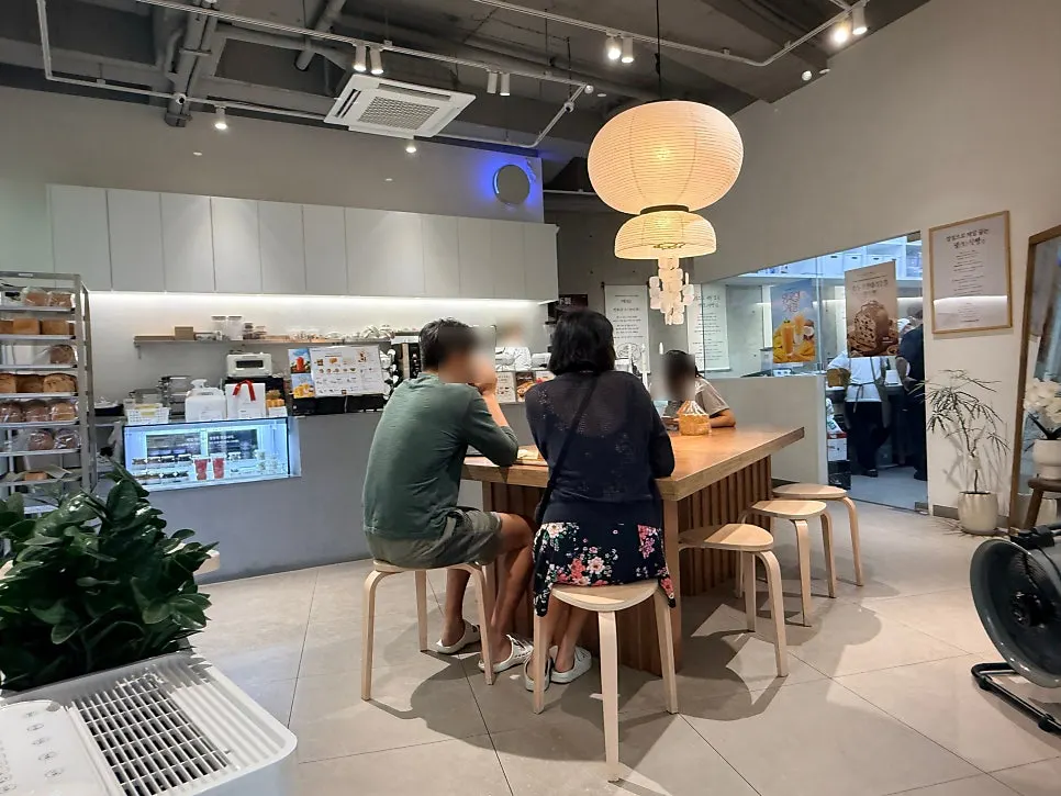Open kitchen and work counter at Easy White Bread