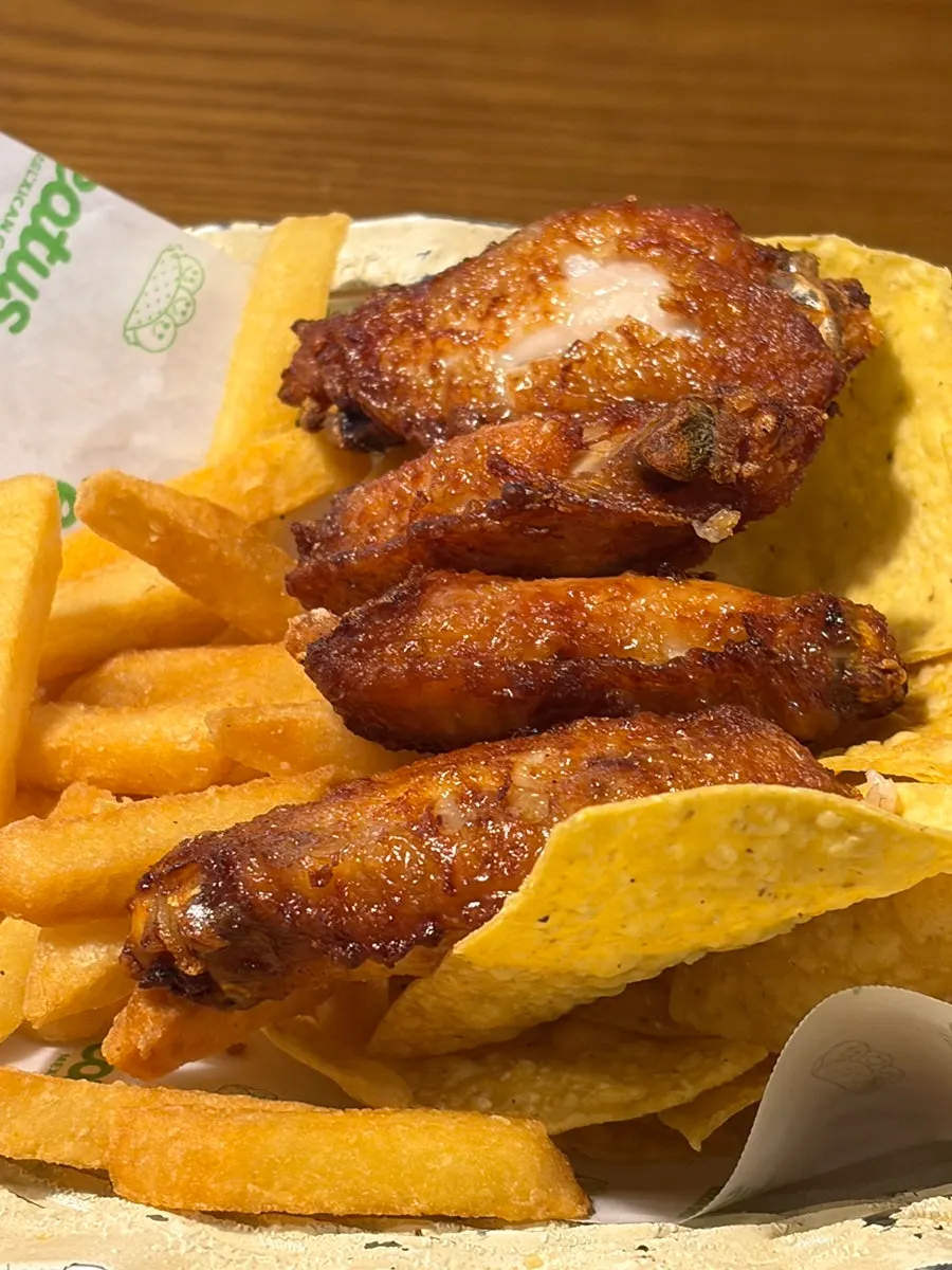 Cajun fries and buffalo wings