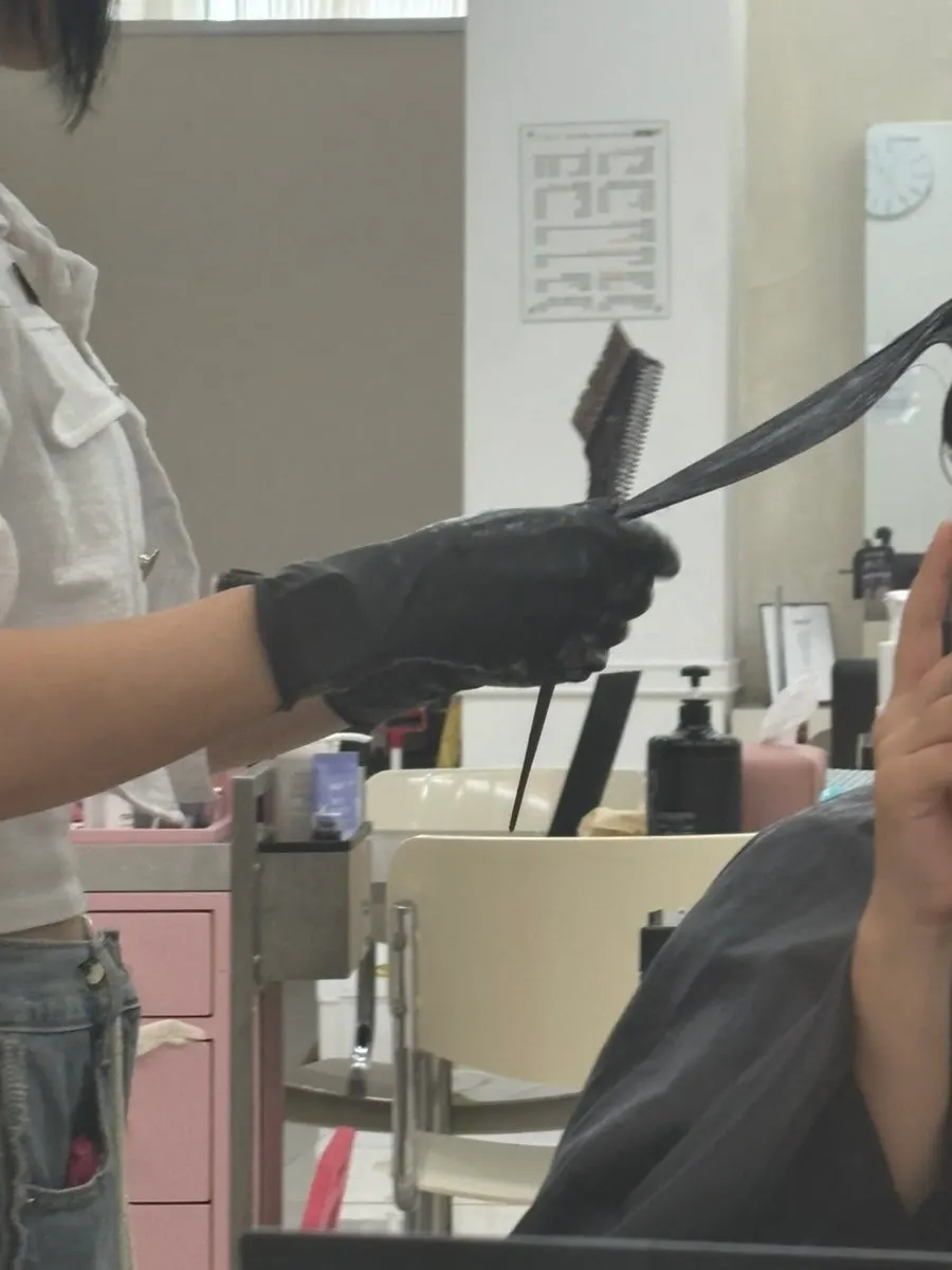 A corner of the salon during the treatment