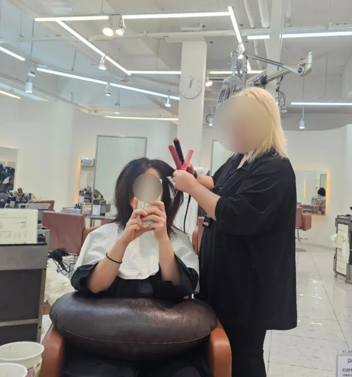 Preparation for the volume magic straightening treatment