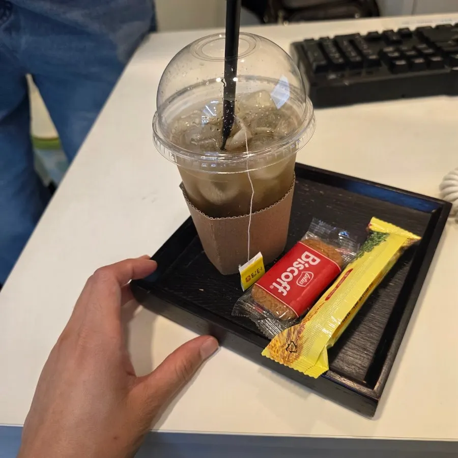 방문 시 준비해준 음료