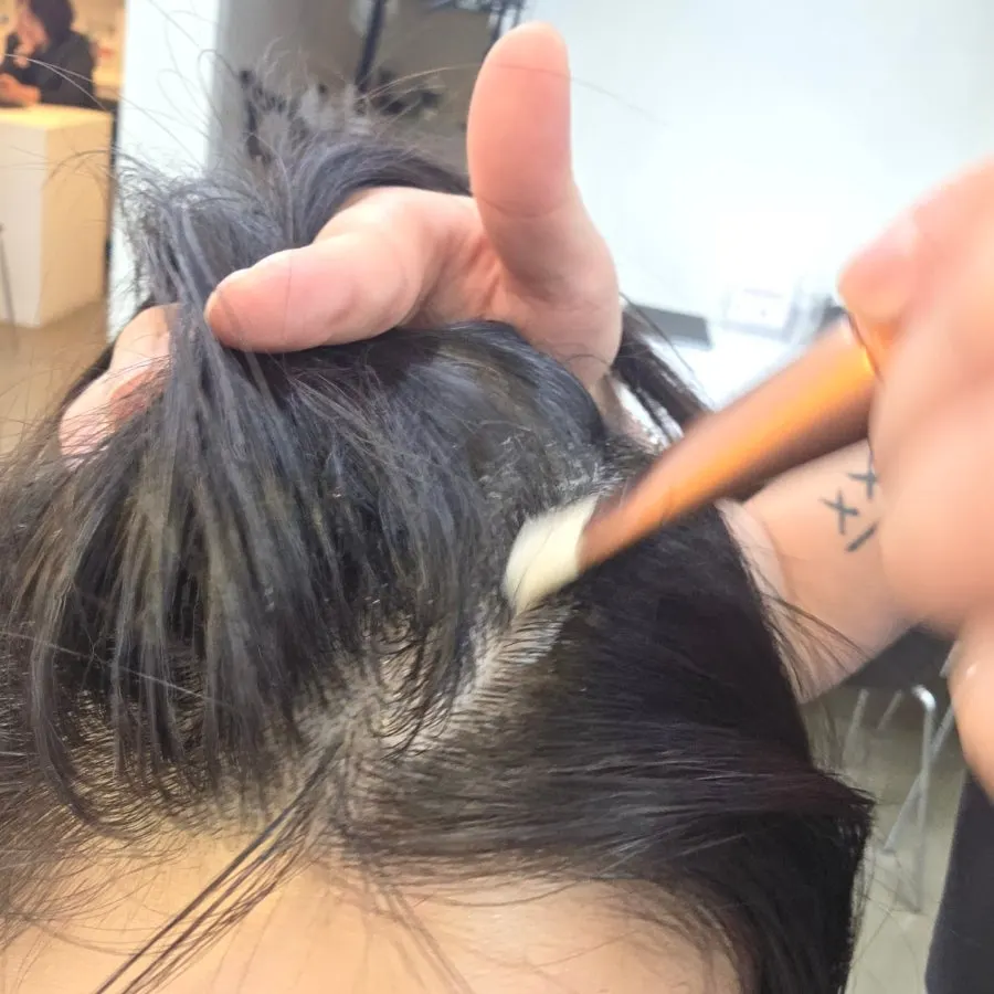 각질 스케일링 진행 장면