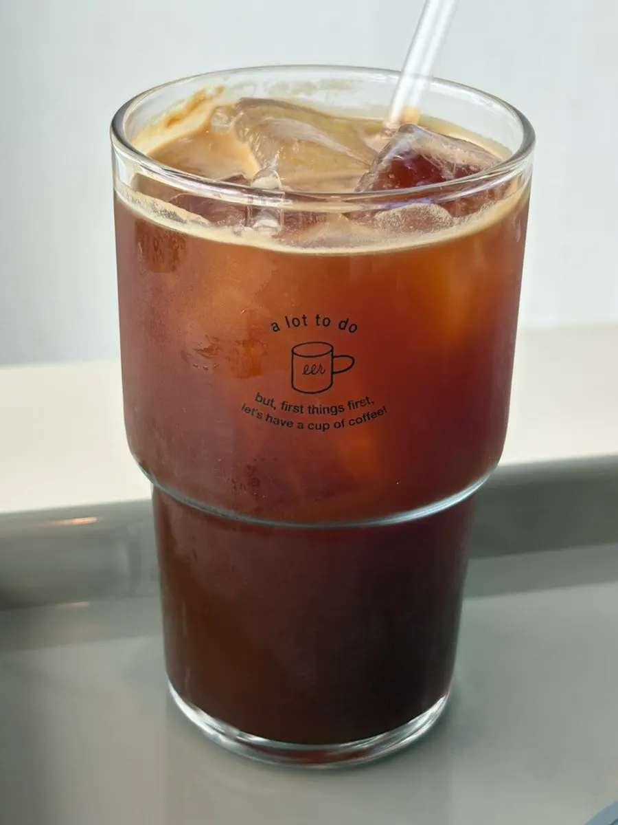 The iced americano I ordered