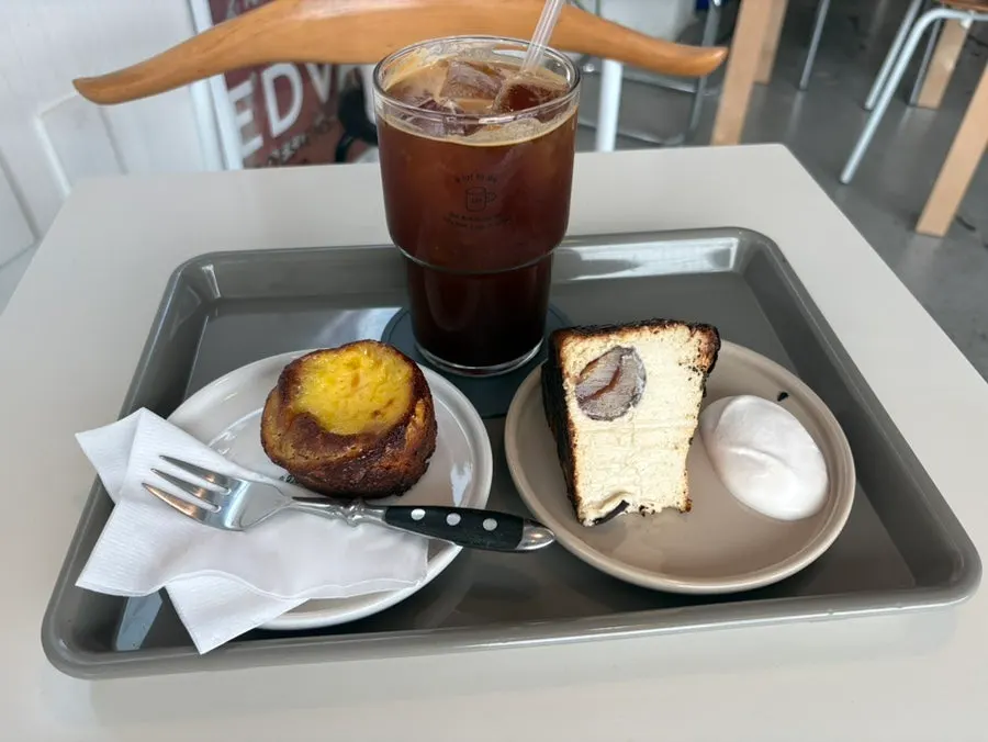 View of the café from a window seat