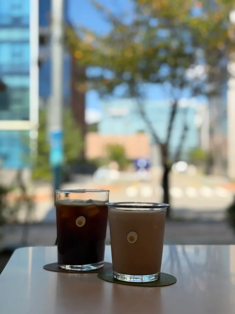 A cup of Eggroom's signature milk tea
