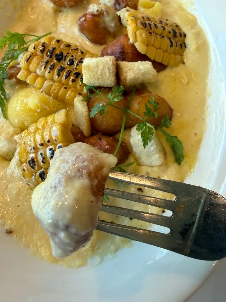 Final shot of brunch on the table at Eggroom