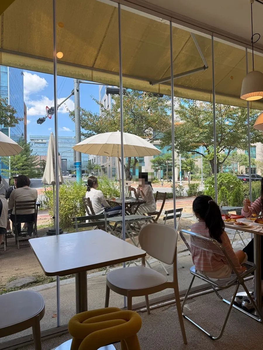 Warm and cozy indoor seating at Eggroom