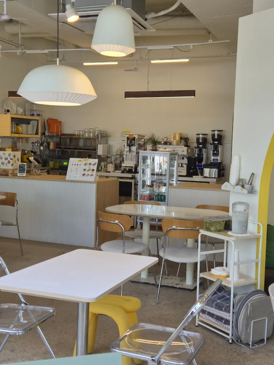 View of Eggroom on the Dongpyeon-maeul café street