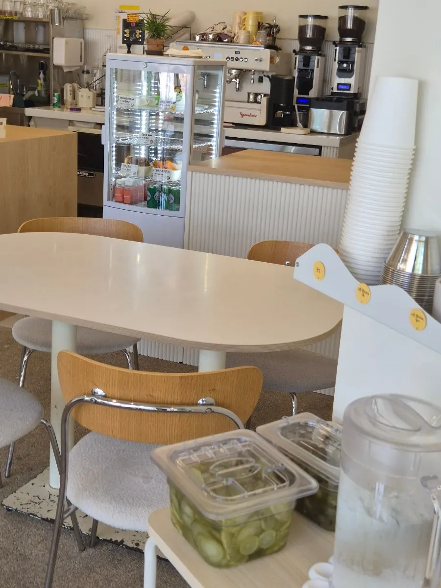 Seating and atmosphere at Eggroom