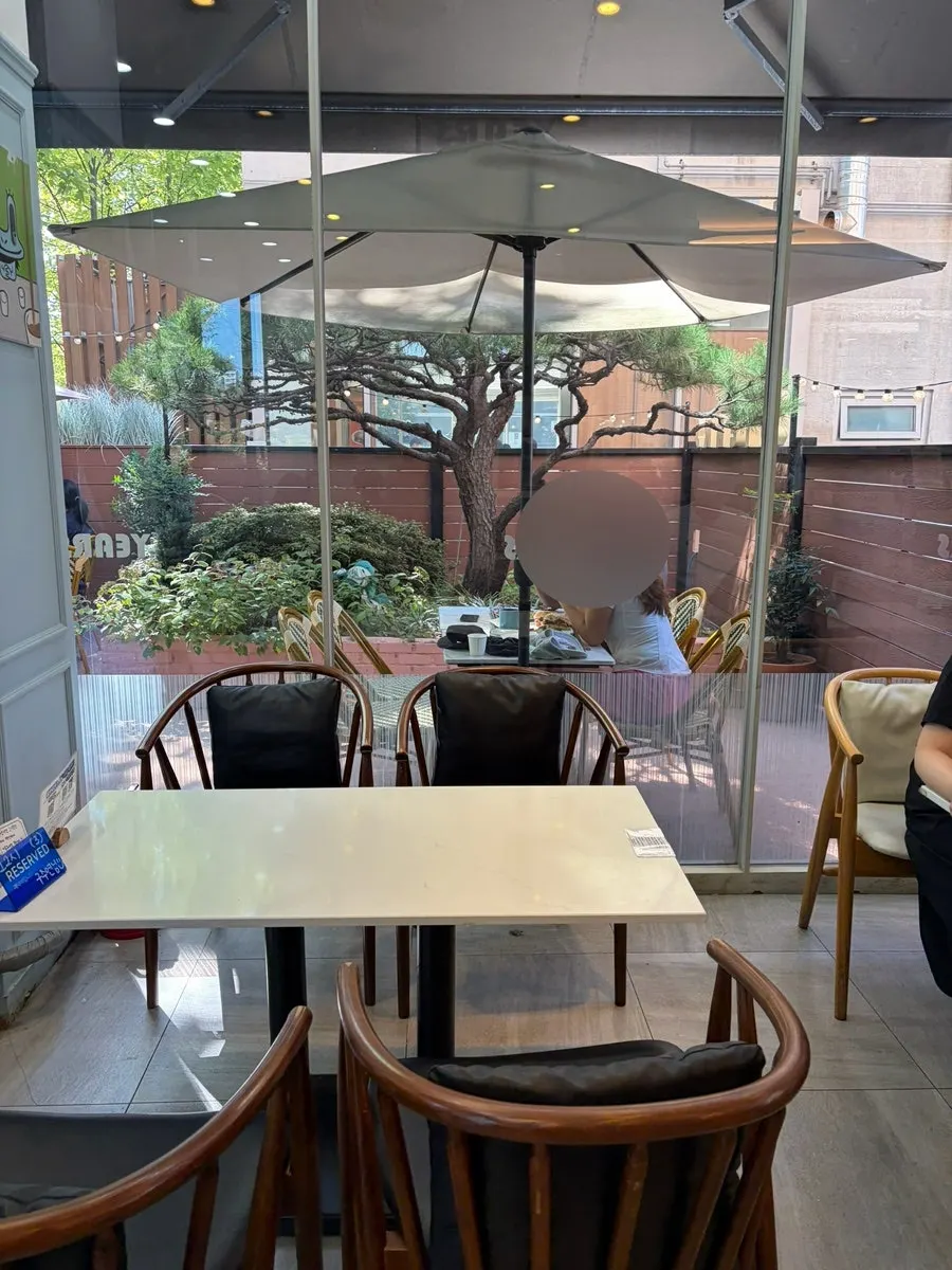 Sunlit indoor table at Eight Years