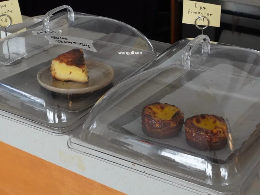 Dessert showcase with cookies and cakes