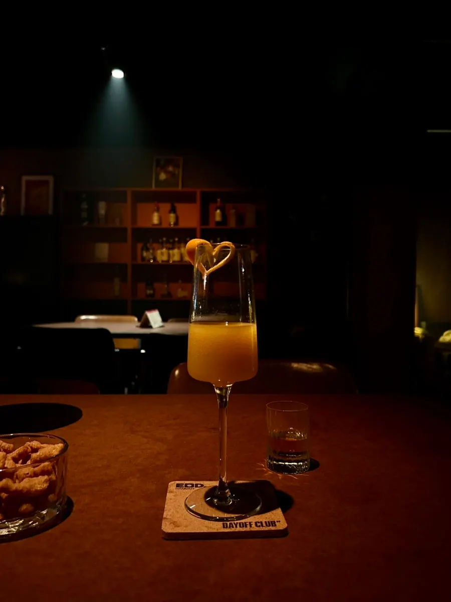 A mimosa cocktail at EOD Hannam