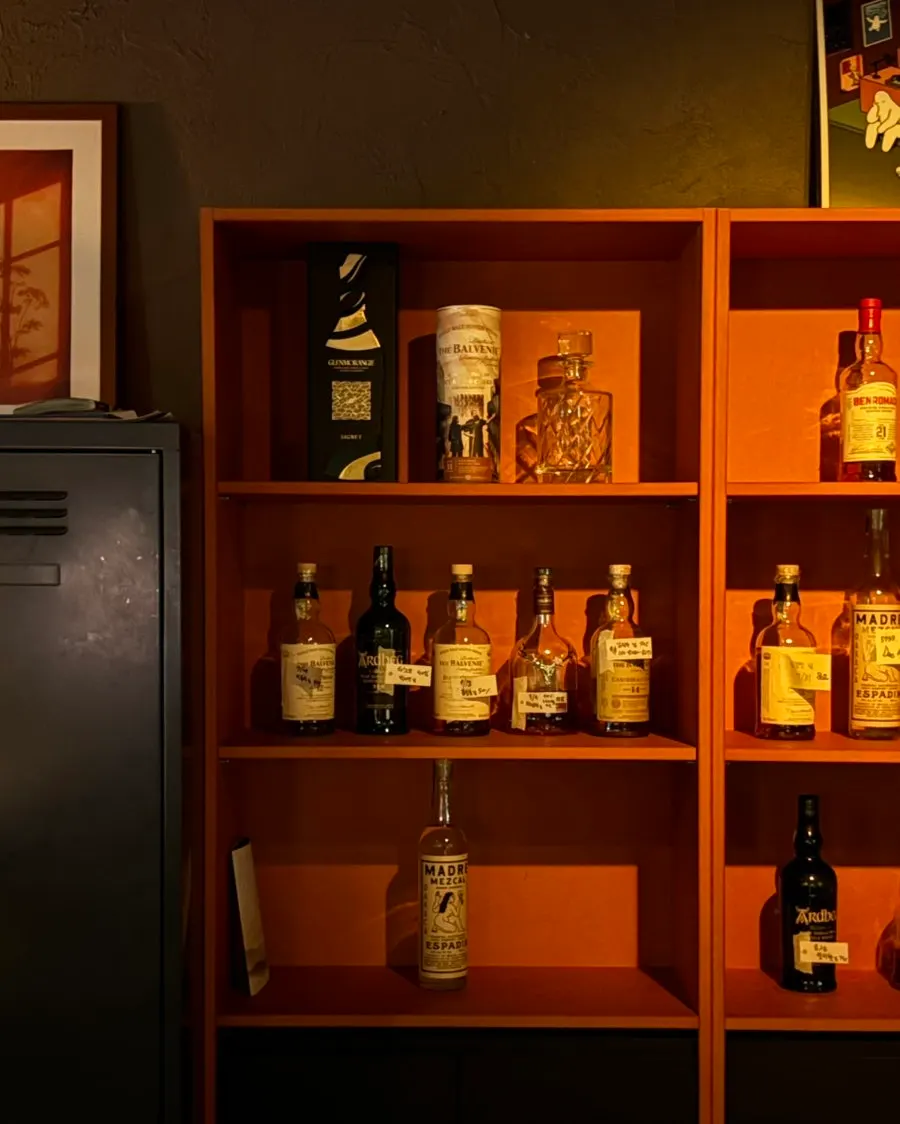 Bottle keep display shelf at EOD Hannam