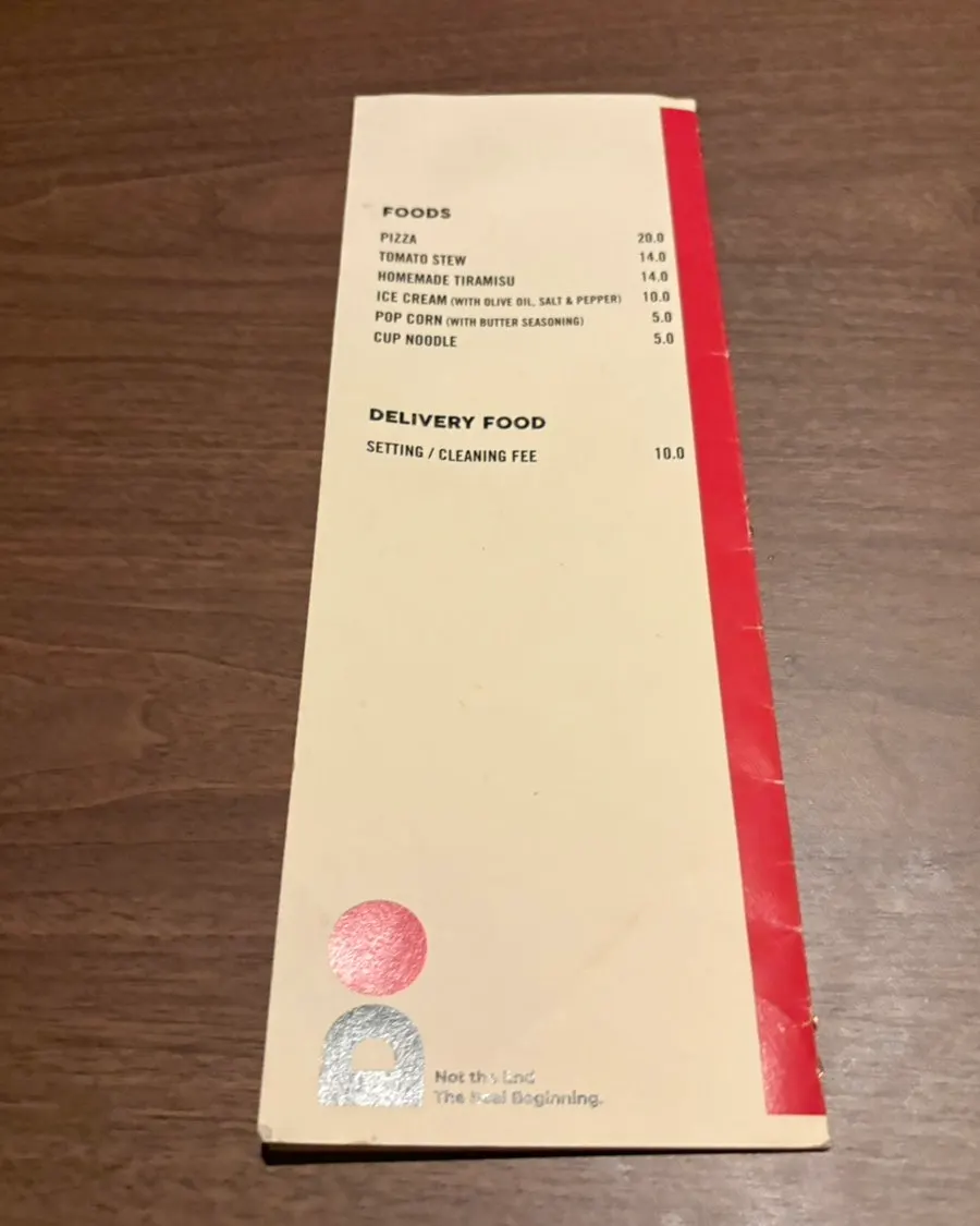 Food and drink menu at EOD Hannam