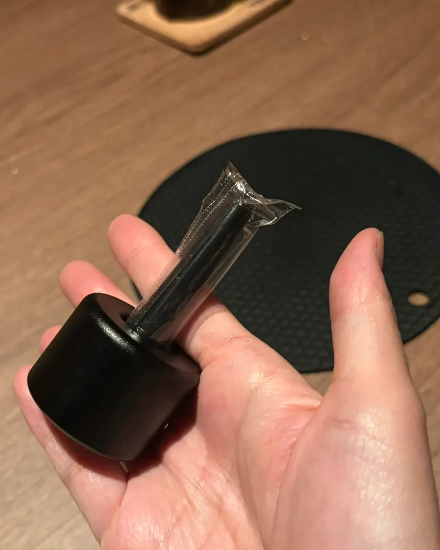 Disposable mouthpieces provided for each person