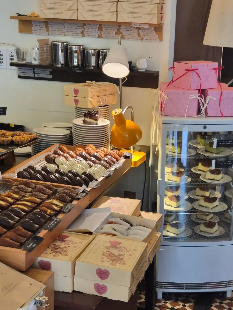 Dessert showcase at Eojil In on a weekday afternoon