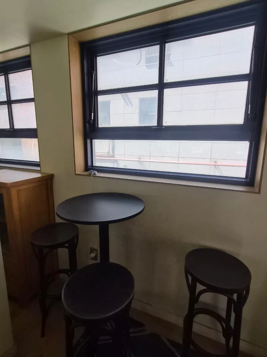 View of Eojil In's 2nd floor seating at night
