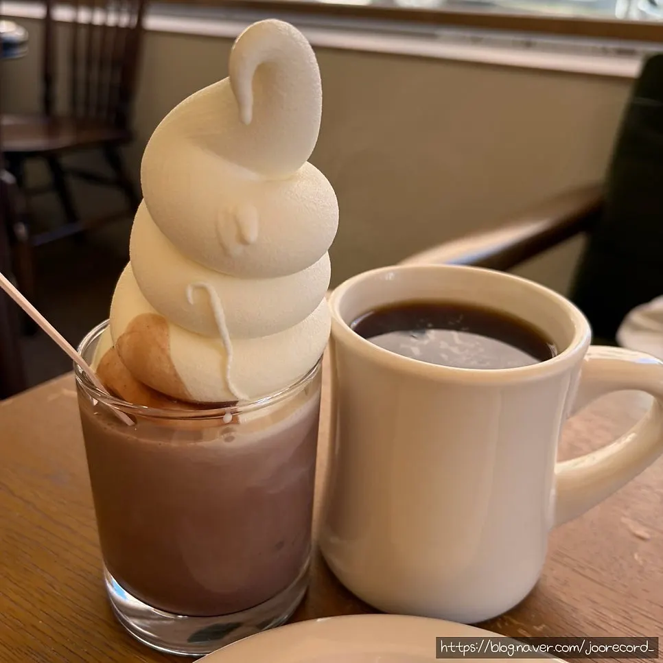 Chocolate milk bowl piled high with ice cream