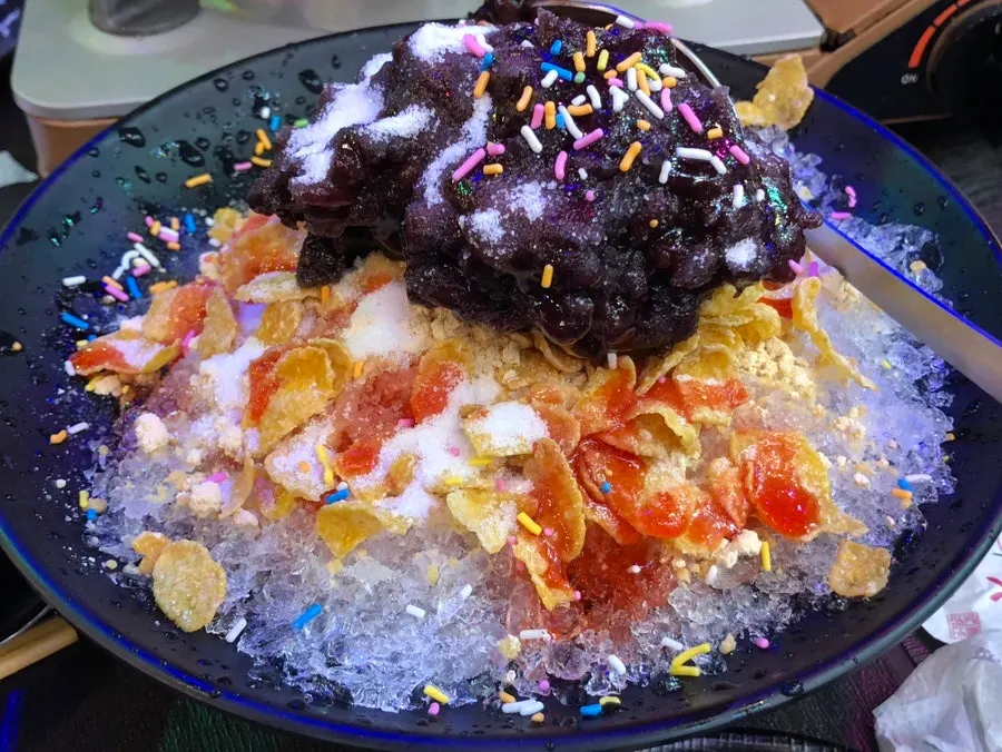 어묵포차통 옛날팥빙수