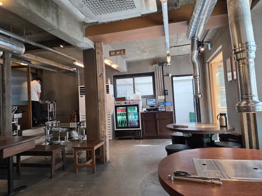 First floor interior seating after the lunch rush