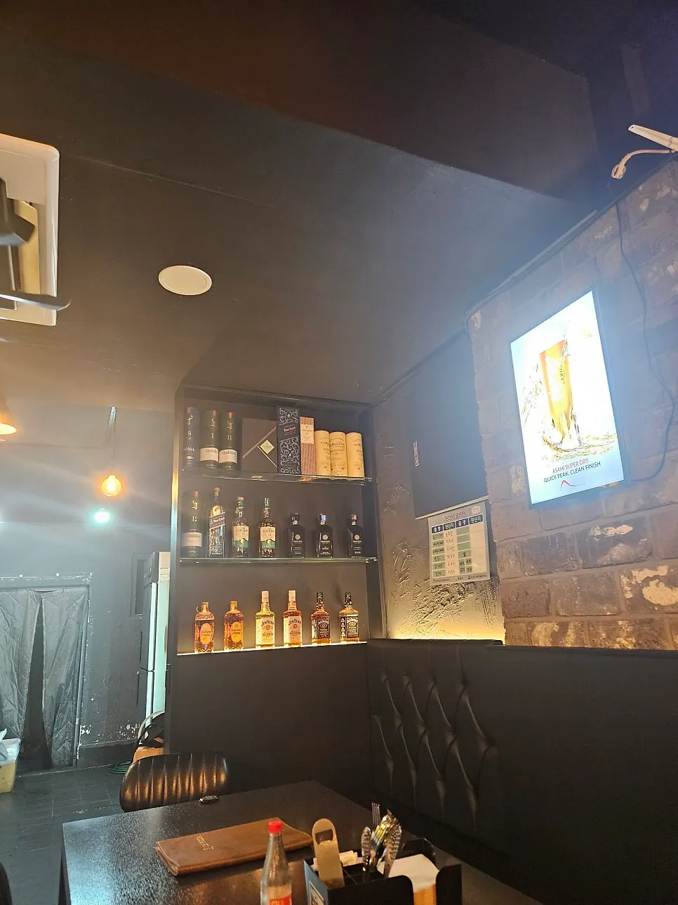 Menu and prices posted outside Eopija's entrance