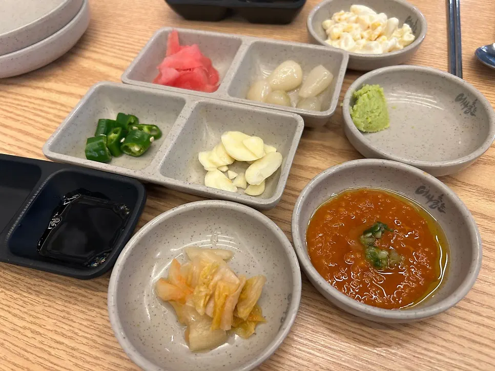 회 나오기 전 깔린 풍부한 스끼다시