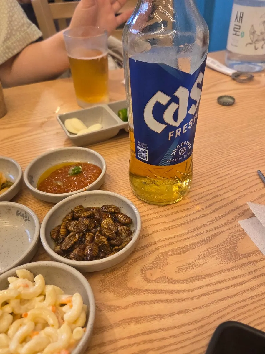 Corn cheese banchan and side dishes