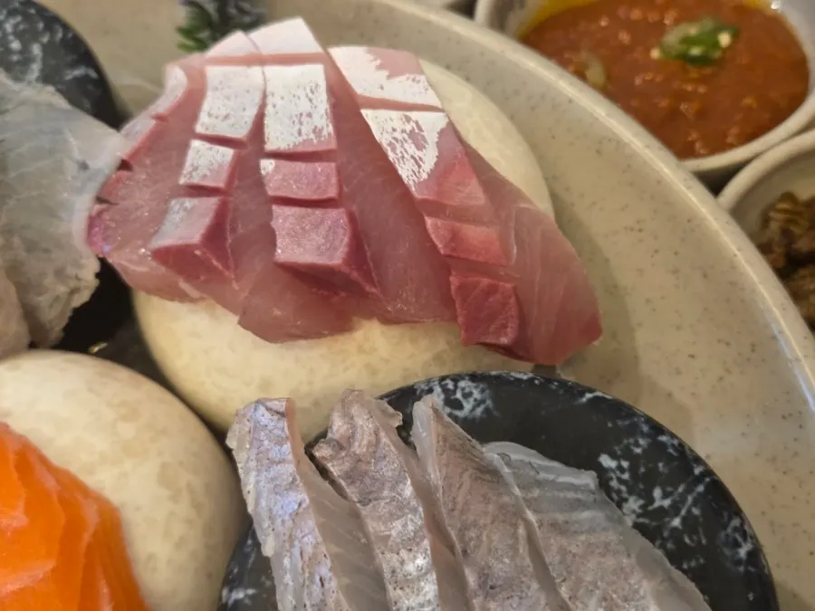 Spicy fish stew served as a free side