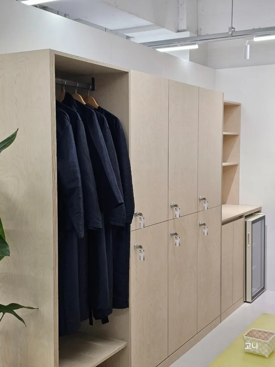 Interior of the shop with a simple, modern design