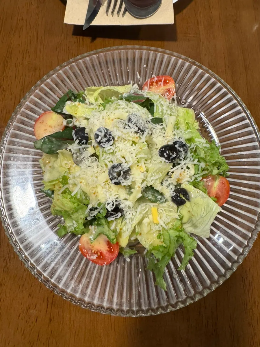 Salad served with a steak order
