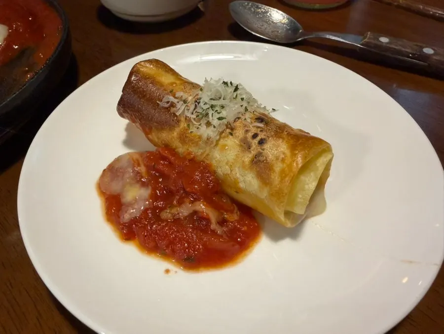 포테이토 라자냐 한 조각