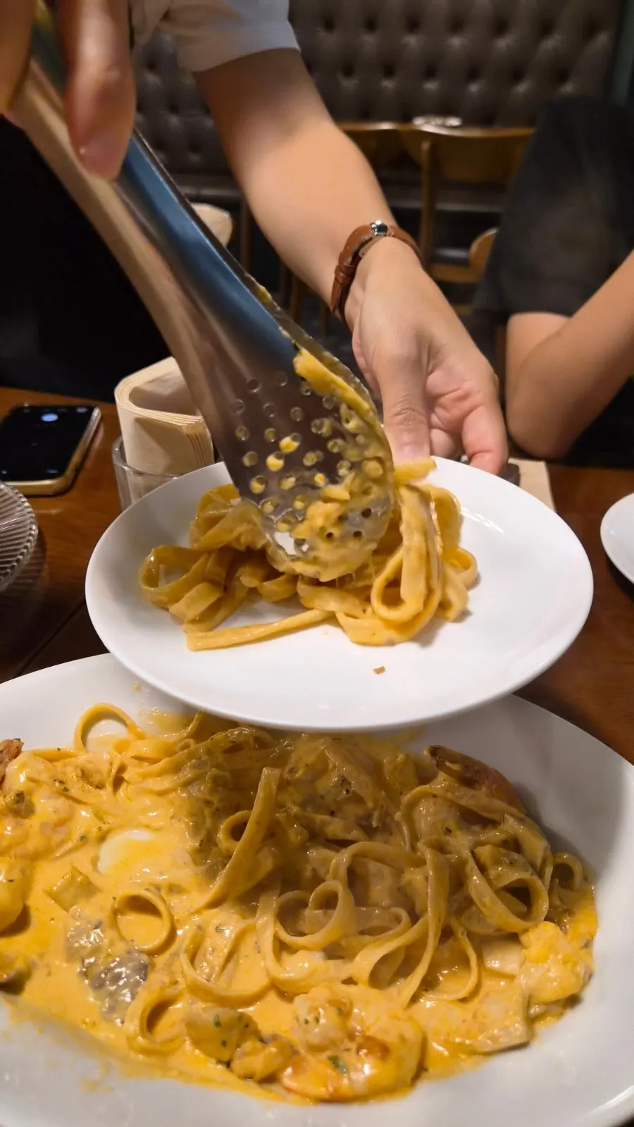 Toowoomba pasta noodles twirled on a fork