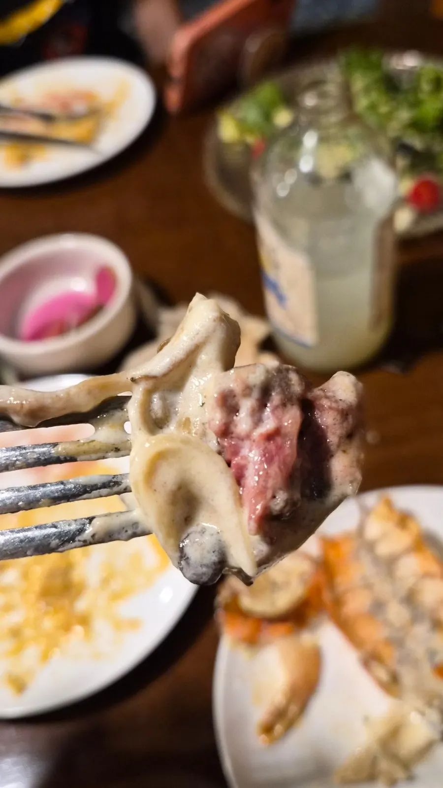 Cross-section of medium-well tenderloin steak