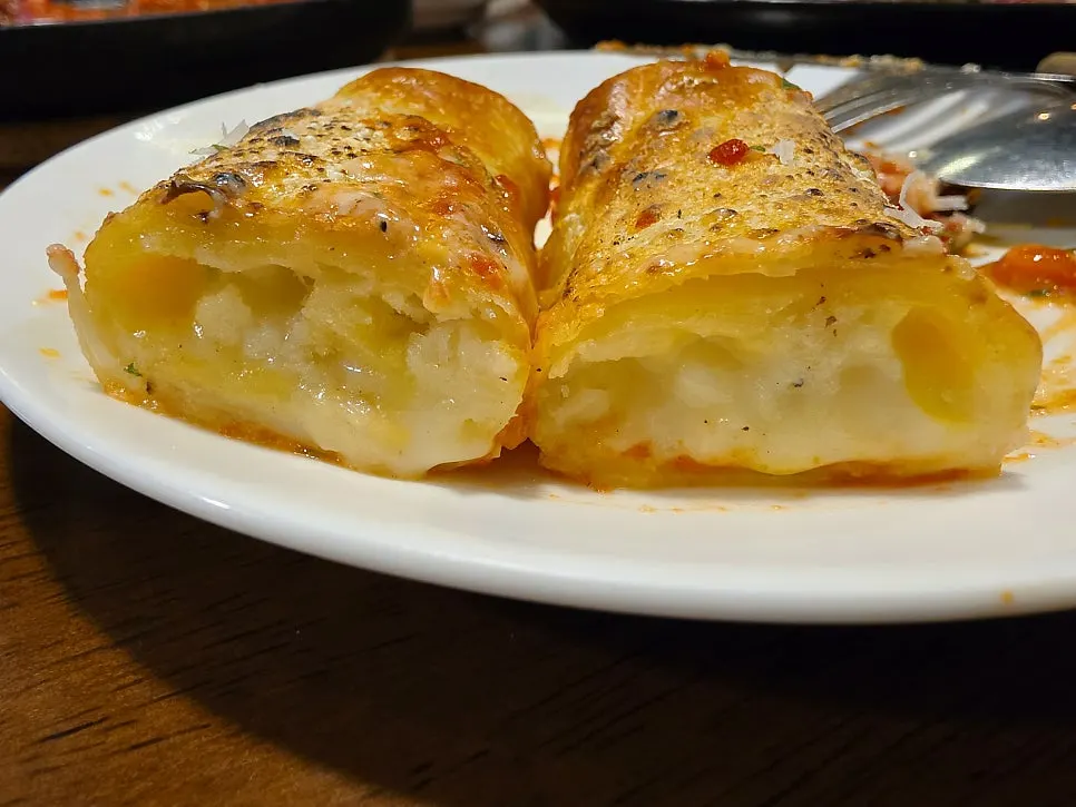 Classic rolled lasagna with ground meat