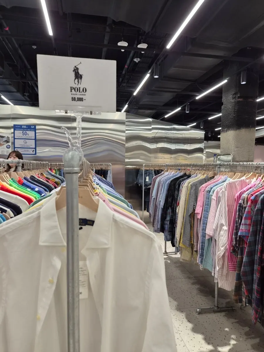 Vintage clothing ranging from fast-fashion to well-known brands